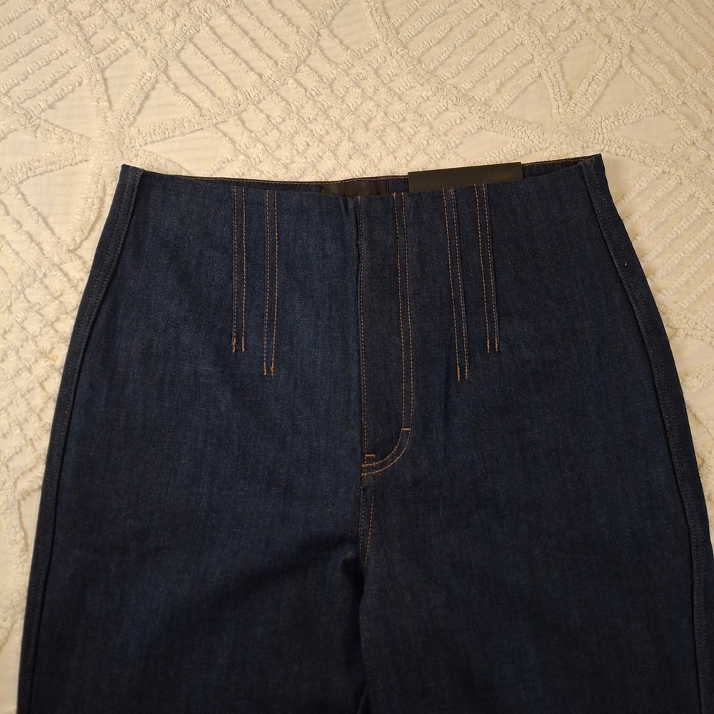 White House Black Market Womens 10 High Rise XHR Sculpt Trouser Blue Jeans NWT - Picture 4 of 10